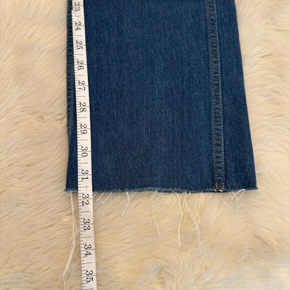 RE/DONE 90s High Rise Loose Straight Leg Distressed Jeans 24 - Picture 10 of 13